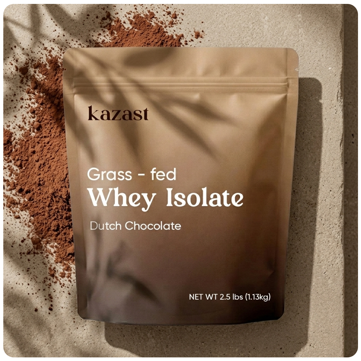 Kazast® Whey Protein Isolate Powder - Dutch Chocolate
